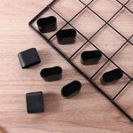 cache pieds moderne noir uni 15mm 20mm 25mm 30mm 34mm 40mm 50mm protection meuble