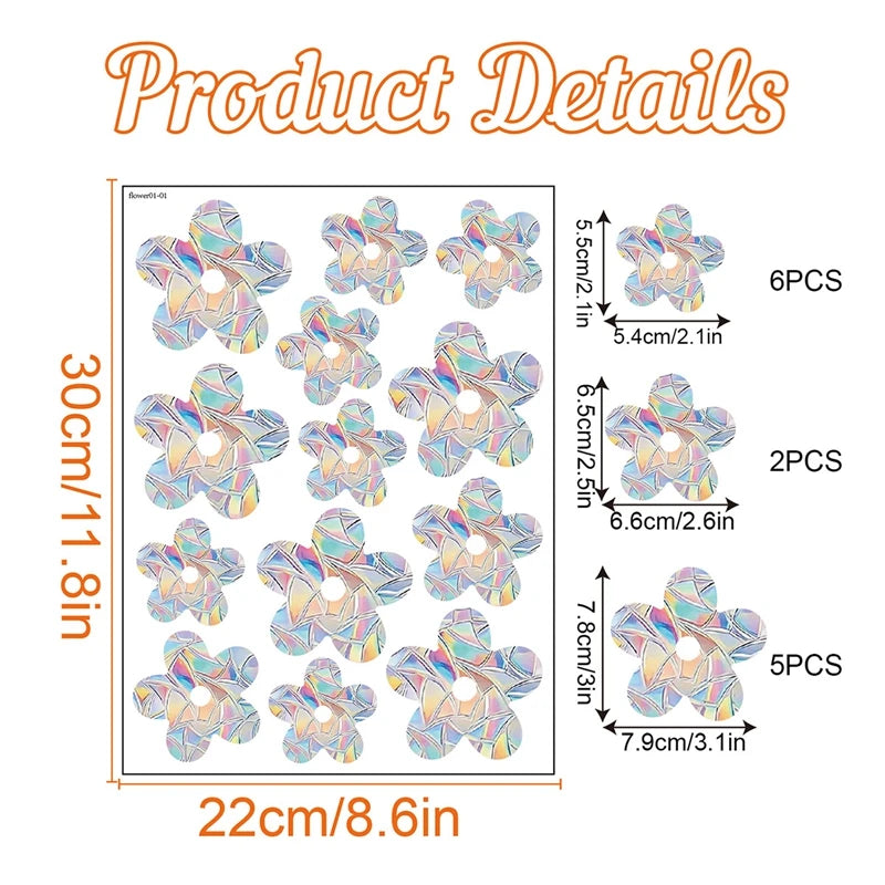 décorations fenêtre multicolore adhésives papillons coeurs fleurs moderne muraux chambre enfants PVC