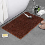 tapis bain polyester antidérapant gris vert bleu moderne bouclé 40x60cm cuisine salle bain prière