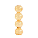 vase moderne transparent sphères empilées jaune clair rose bleu vert brun