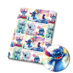 tissu imprimé disney mickey minnie harry potter polyester coton bleu blanc rouge vert