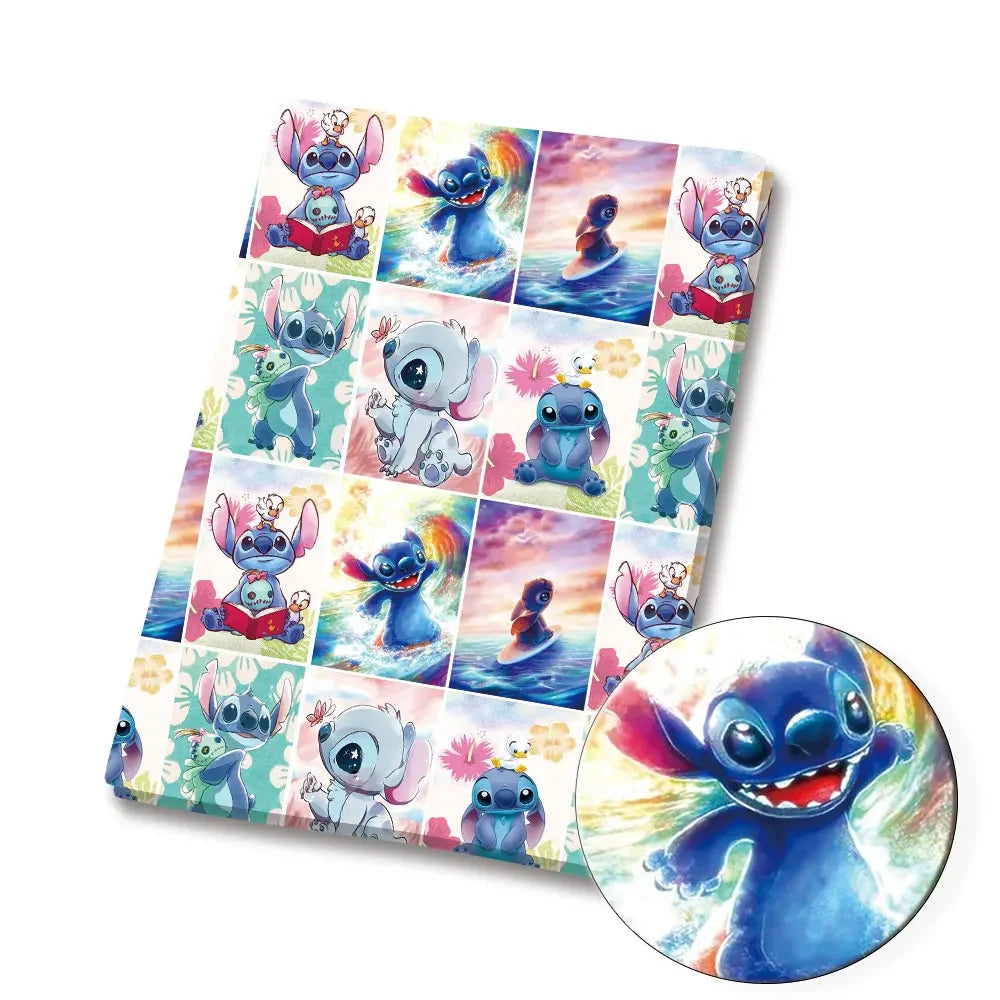 tissu imprimé disney mickey minnie harry potter polyester coton bleu blanc rouge vert