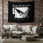 tapisserie murale bauhaus noir blanc texte artiste chambre salon decoration