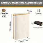 boîte papier toilette bambou noir moderne pratique grande capacité chambre salon