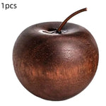 diffuseur aromatique forme pomme bois marron rouge rustique minimaliste ornement décoration maison huiles essentielles
