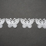 ruban dentelle blanc papillons classique romantique polyester adulte femmes hommes