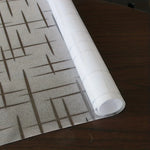 film fenêtre décoratif moderne lignes vertes fond blanc protection uv isolation thermique 45x100cm 45x200cm