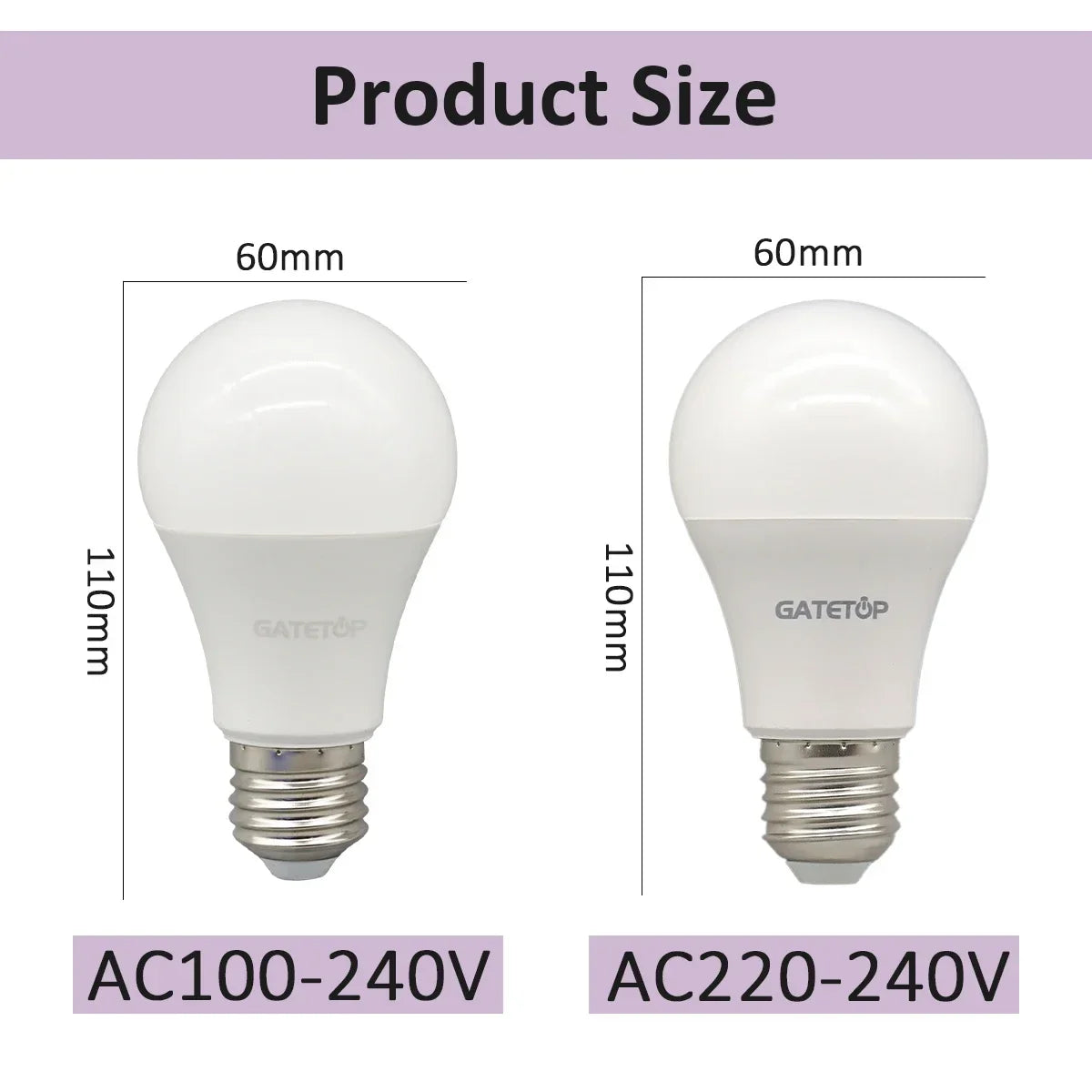 ampoule led e27 blanc mat moderne ac100240v 3000k 4000k 6000k cril80 25000h