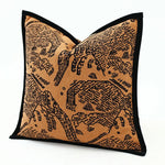 housse coussin motif éléphants vintage décoratif maison voiture 50x50cm 45x45cm polyester adhésif