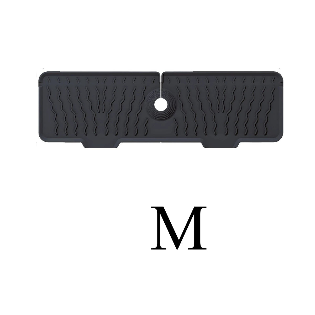tapis évier antidérapant silicone noir moderne drainage incliné facile nettoyage utilitaire texturé alvéoles sóng�
