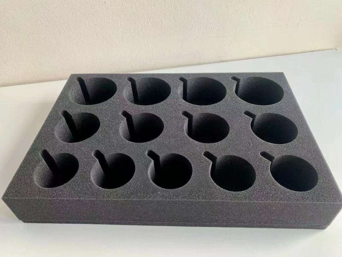 support gobelets mousse alvéolée plateau verres tasses bouteilles caravane camping rangement multifonction noir transparent