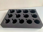 support gobelets mousse alvéolée plateau verres tasses bouteilles caravane camping rangement multifonction noir transparent