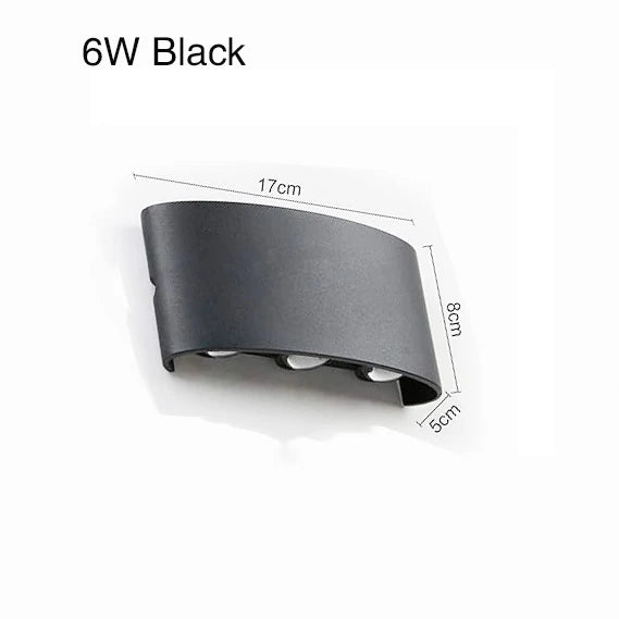 applique murale led moderne ip65 noir blanc ronde lisse minimaliste éclairage maison wifi alexa