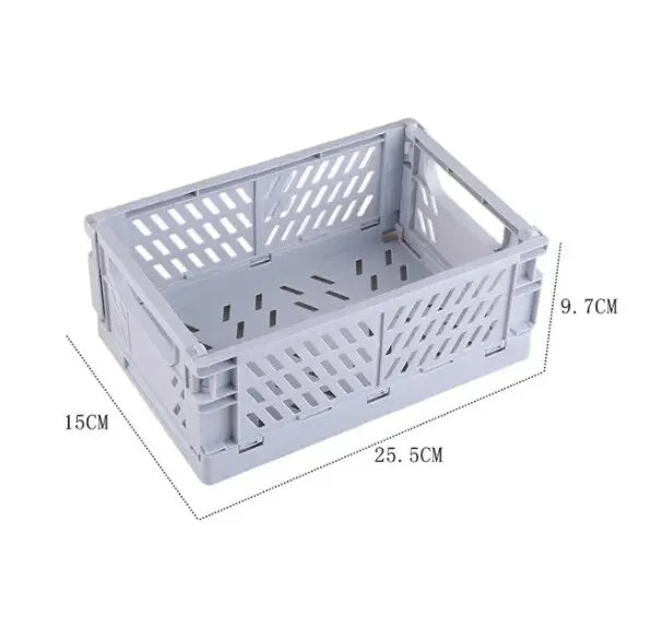 caisse pliable rangement jaune gris rose grille ventilation moderne respectueux environnement