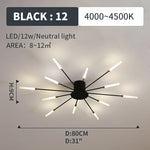 plafonnier moderne led or noir lumineux éclairage intérieur chambre salon enfants