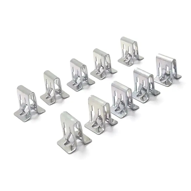 clips métalliques argentés industriels fixations plat lisses opaques diverses tailles utilisation générale porte tableaux