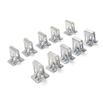 clips métalliques argentés industriels fixations plat lisses opaques diverses tailles utilisation générale porte tableaux