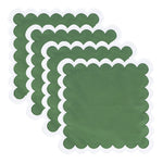 serviettes table coton bordure brodée décoration Noël mariage table repas maison