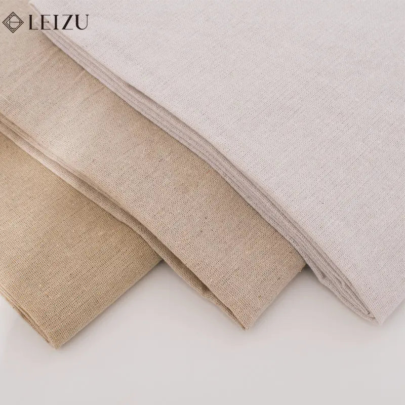tissu coton lin 100x150cm 200x150cm 50x150cm naturel rustique résistant déchirure matériau bricolage