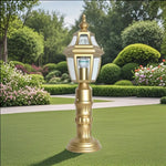 lampe jardin dorée classique ip65 aluminium ornéextérieur éclairage public led e27