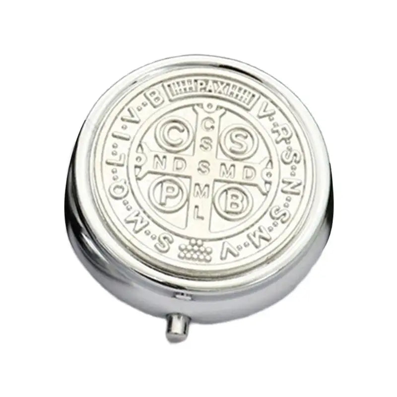 Boîte rangement métal miroir intégré jaune clair