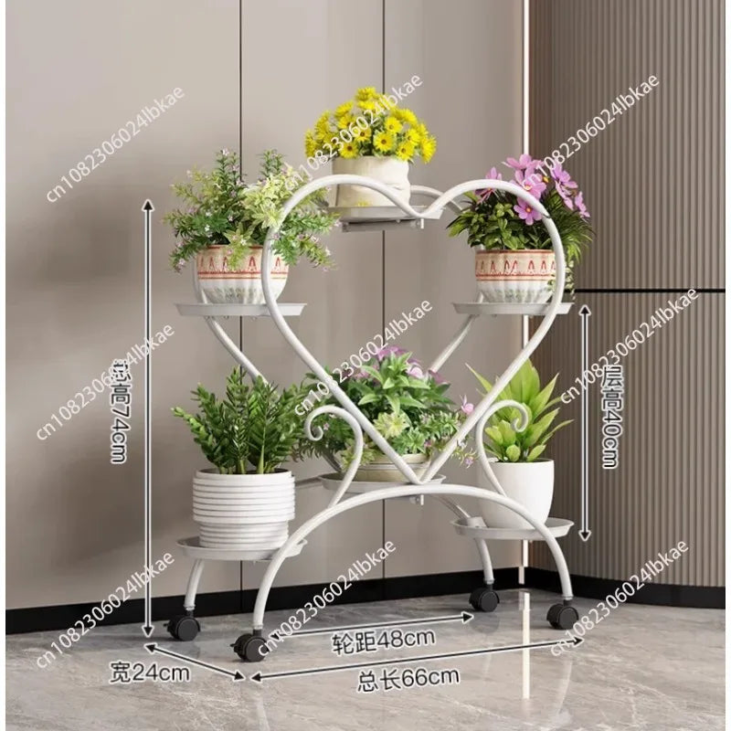 présentoir fleurs moderne blanc doré géométrique 102cm hauteur 65cm largeur