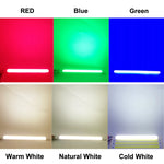 barre led 100x8mm orange verte blanche 5w 12v clips aluminium silicone moderne
