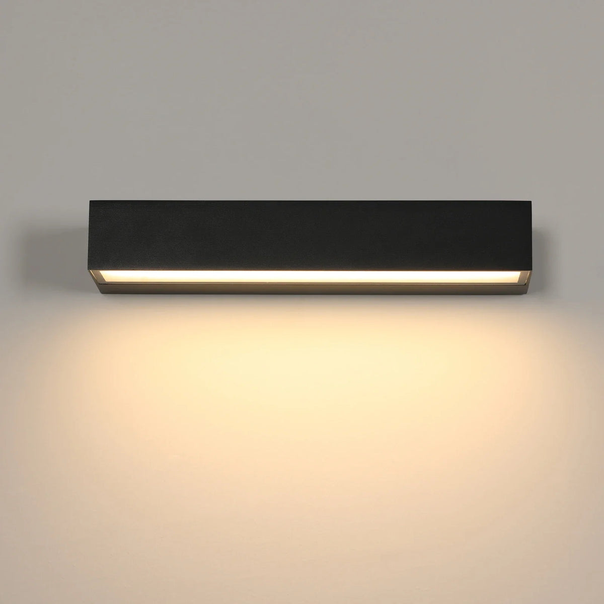 éclairage moderne applique murale led noire 18w 3000k minimalisteextérieur hydrofuge ip65