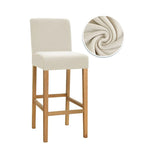 couvre tabouret moderne tabourets bar lavables tissu plush uni couleur bleu jaune vert orange