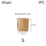 sac rangement réutilisable kraft paper opaque couleur brun clair texture mat simple rustique cuisine