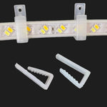 ruban led flexible transparent moderne clips fixation 12v 24v rgb éclairage intérieur