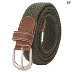 ceinture tissée élastique unisexe moderne beige noir rouge gris bleu olive
