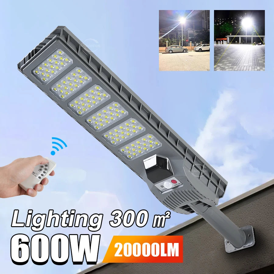 lampe solaire led gris moderne capteur mouvement fixation mur télécommande ip65 étancheextérieur abs led