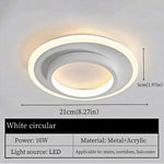 plafonnier led moderne blanc éclairage cuisine salon minimaliste(touches)flux249 2000v90 260ce