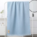 serviette bain coton géométrique rapide moderne multicolore grande taille bleu marine gris rose vert