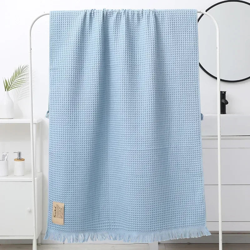 serviette bain coton géométrique rapide moderne multicolore grande taille bleu marine gris rose vert