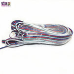 câbles extension led 2pin 3pin 4pin 5pin 6pin 5m 10m rouge noir blanc bleu
