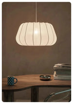 lampe suspendue tissu blanc rayures moderne salon chambre chaîne flux lumineux 249 2000 volts