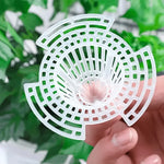 filtre drainage transparent moderne pot fleur grille perforations jardinerie accessoire plastique qualité jardin