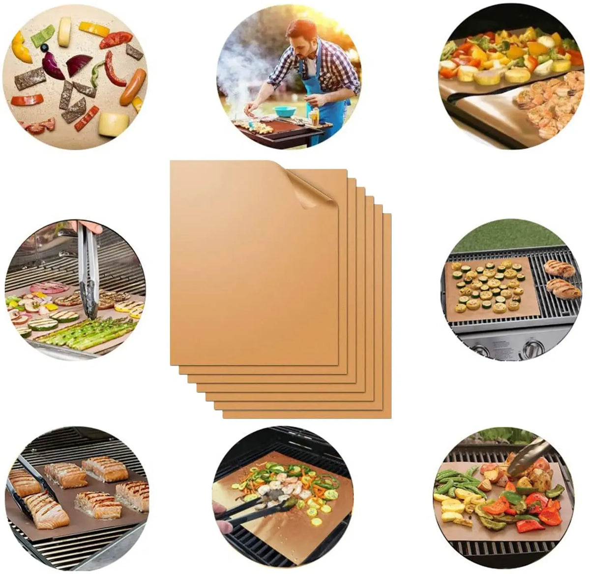 feuille cuisson non stick 30x40cm résistante chaleur moderne réutilisable imperméable resistant huiles