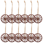 roues chariot bois vintage rustique ornements occidentaux décoration murale gravures circulaires
