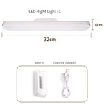 lampe led rechargeable télécommande blanc moderne adhésif veilleuse nuit desk table minimaliste led bluetooth