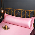 taies d'oreiller polyester uni bleu marine rose pâle blanc noir simples modernes respectueux environnement