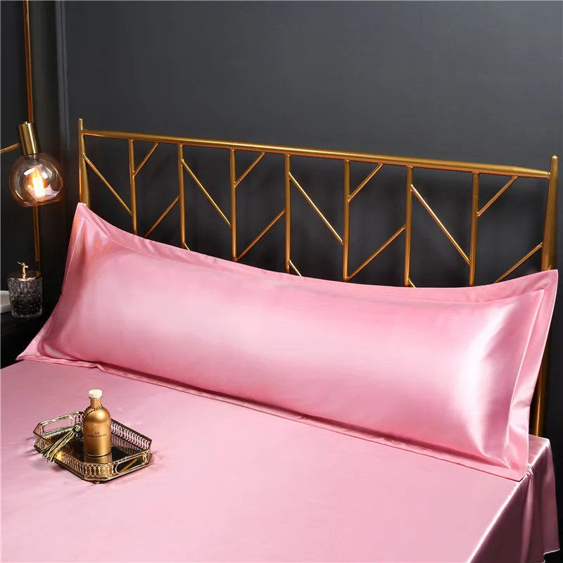 taies d'oreiller polyester uni bleu marine rose pâle blanc noir simples modernes respectueux environnement
