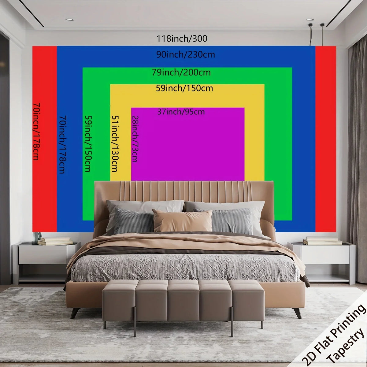 tapisserie vintage illustrative botanique fleurs feuilles salon chambre rouge orangé blanc