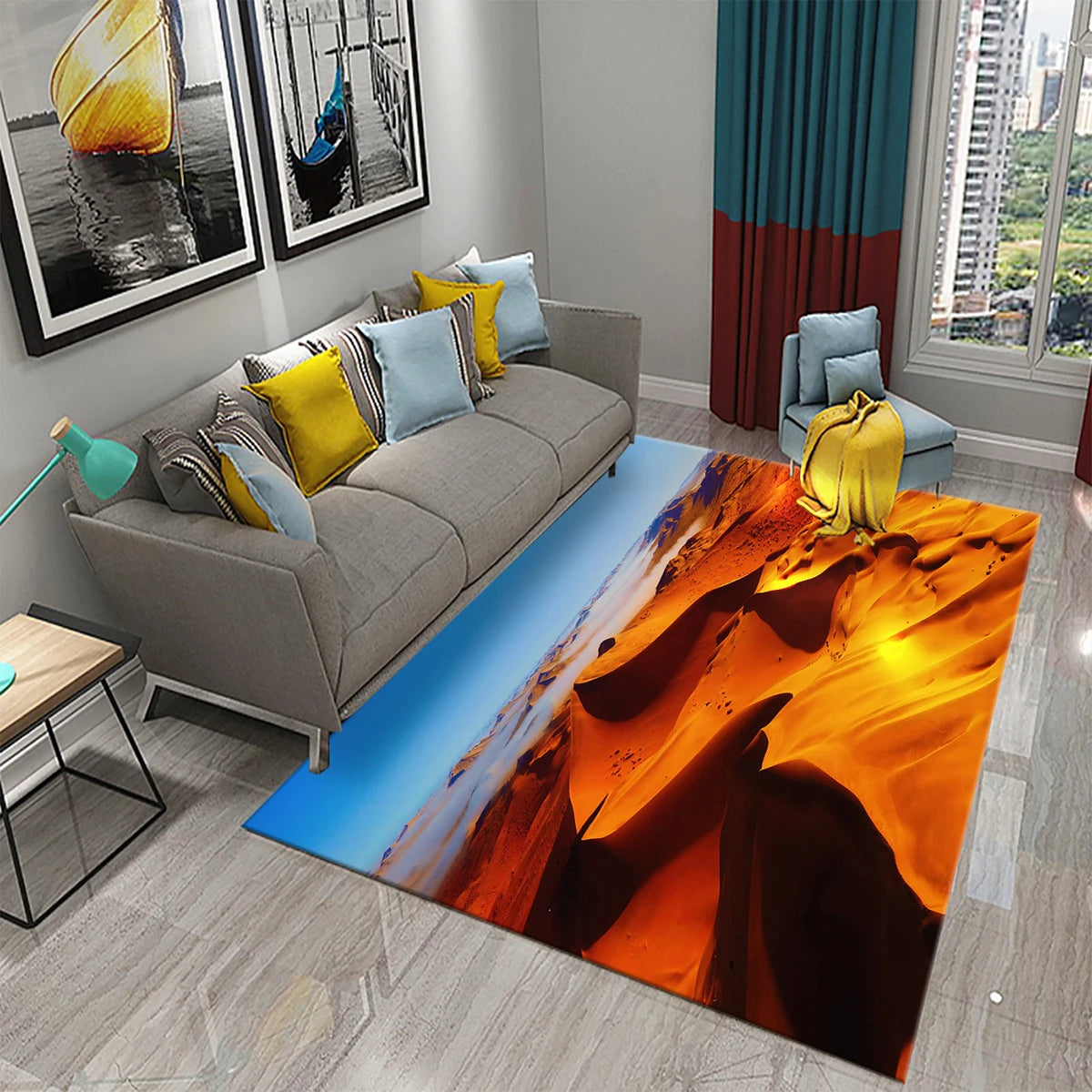 Tapis chambre enfant plage