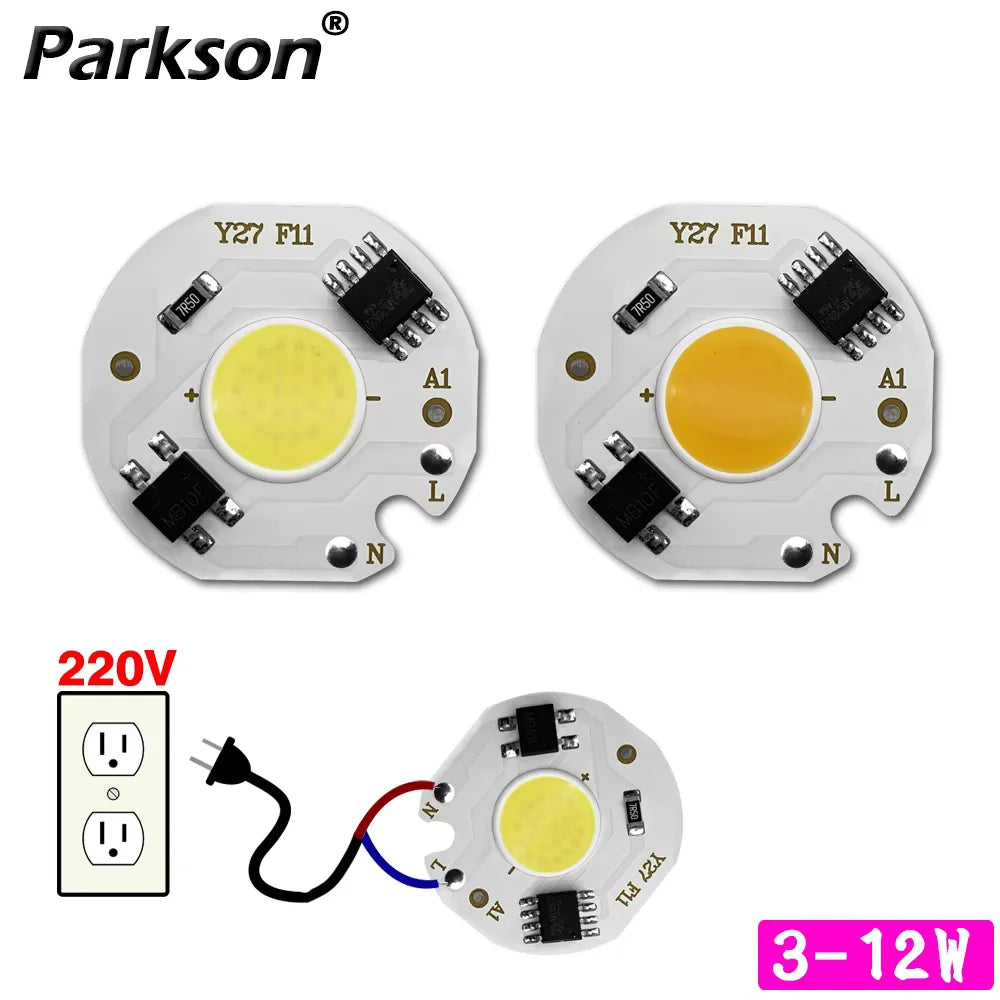 ampoules led chip blanc 27mm cool white 5700k modernes projecteur connecteurs électriques