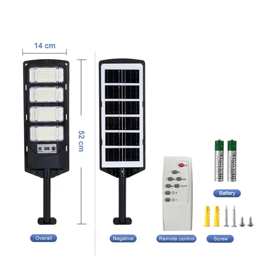 lampe solaire led moderne imperméable capteur mouvement télécommande super brillanteextérieur jardin