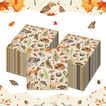 serviettes jetables animaux jungle feuilles papier festives anniversaire décoration verte naturelle illustrative