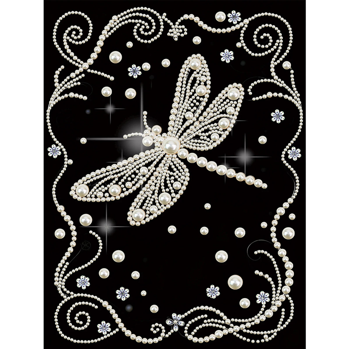 tableau décoratif motifs floraux strass or élégant art décoratif diy adulte modernes incluséesOpaqueFlyGirlElves